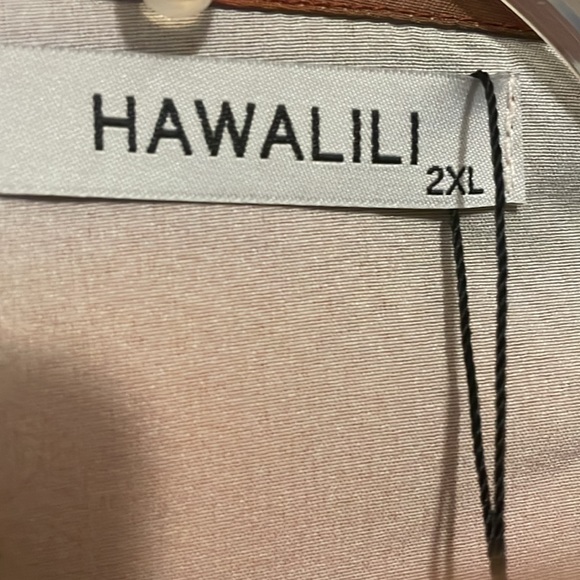 NWT Hawalili short sleeve button down colorful Christmas/Holiday shirt, size 2XL - Picture 7 of 14